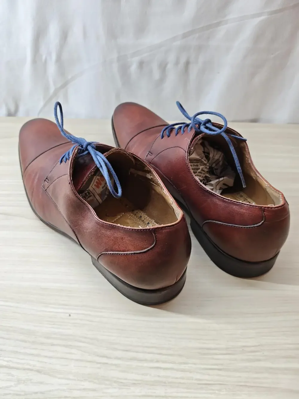 Aldo Shoes Mens Size 10 Brown Leather Oxford Lace Up Dress Formal Classic EU 44